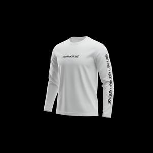 White Long Sleeve Riding Jersey