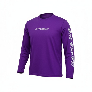 Purple Long Sleeve Riding Jersey
