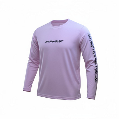 Pink Long Sleeve Riding Jersey