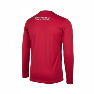 Red Long Sleeve Riding Jersey