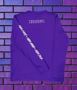 Purple Long Sleeve Riding Jersey