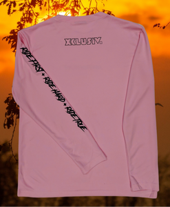 Pink Long Sleeve Riding Jersey